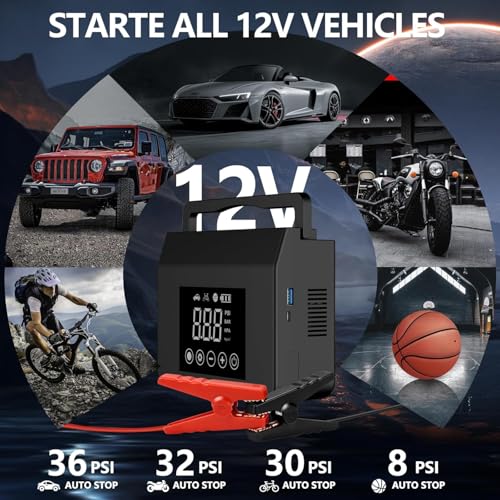 1300+★★★★★Portable Car Jump Starter