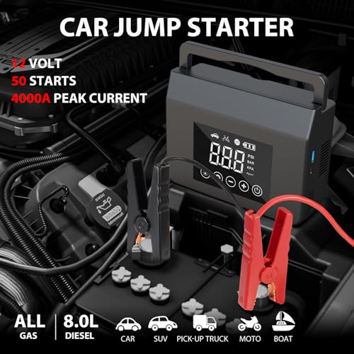 1300+★★★★★Portable Car Jump Starter