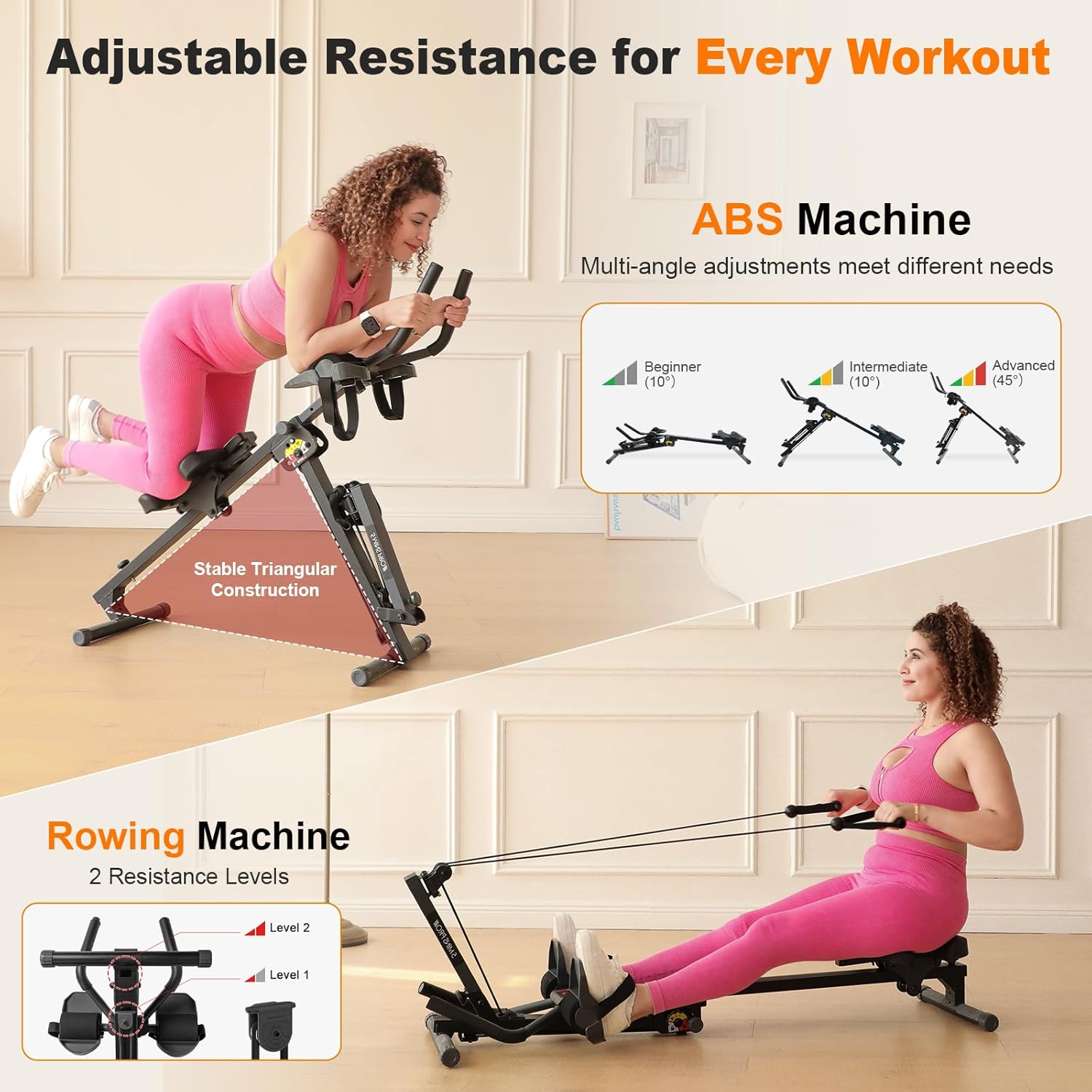 3 in 1 Rowing Machine