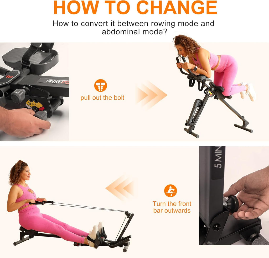 3 in 1 Rowing Machine