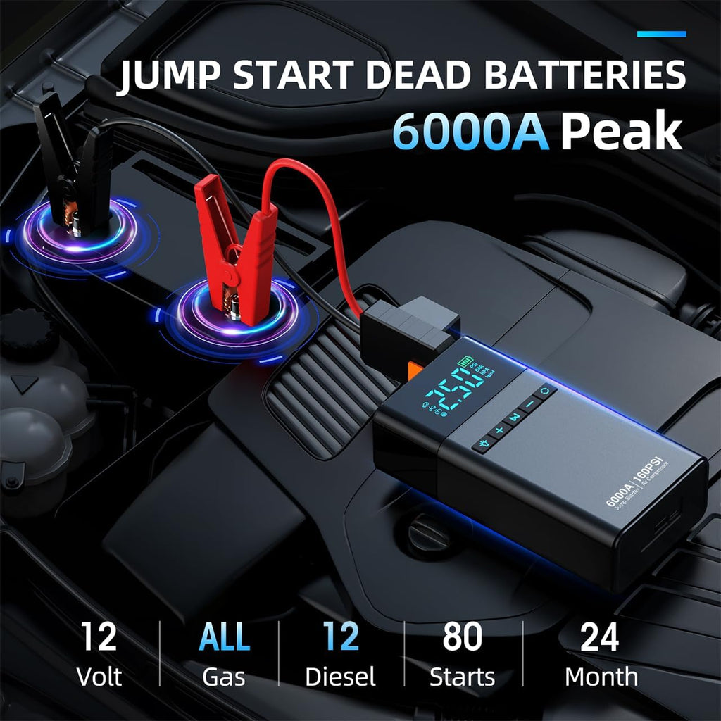 10-in-1 Portable Car Battery Jump Starter