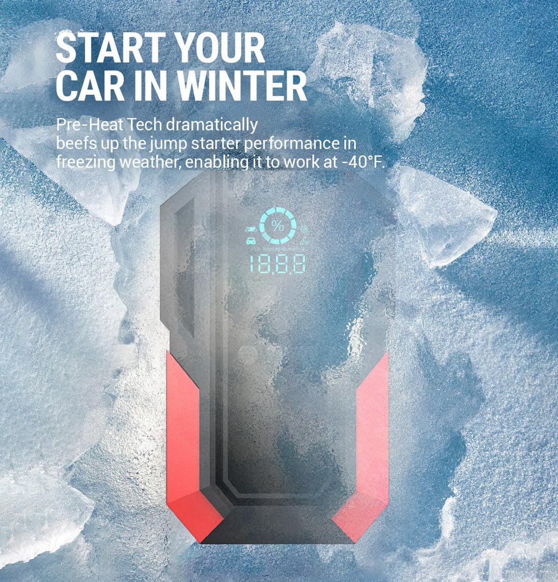 3000A Jump Starter with Air Compressor