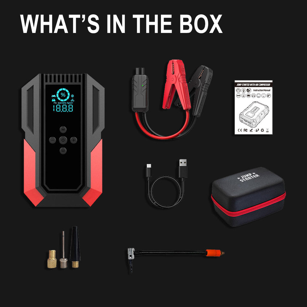 3000A Jump Starter with Air Compressor